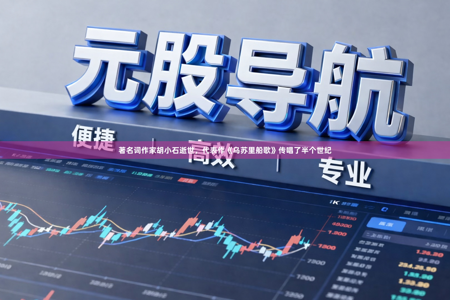 著名词作家胡小石逝世，代表作《乌苏里船歌》传唱了半个世纪