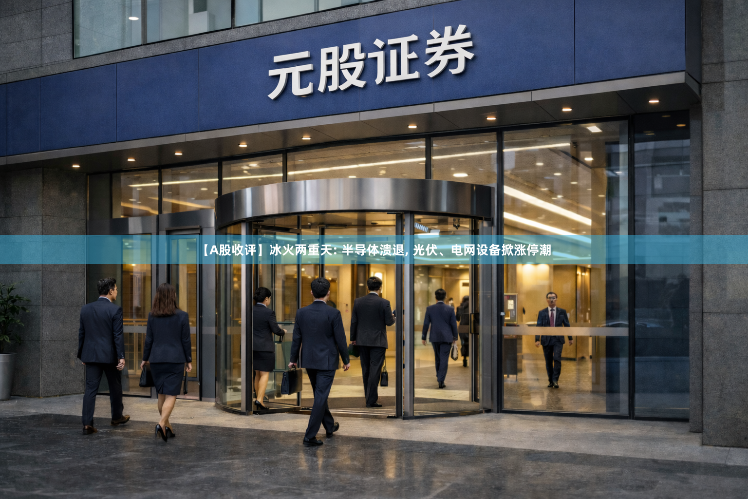 【A股收评】冰火两重天: 半导体溃退, 光伏、电网设备掀涨停潮
